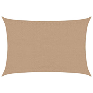 vidaXL HDPE Sun Sail 160 g/m² Taupe 4x5 m
