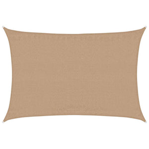 vidaXL HDPE Sun Shade Sail 160 g/m² Taupe 4x6 m
