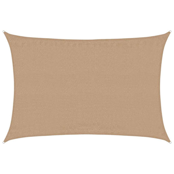vidaXL HDPE Sun Shade Sail 160 g/m² Taupe 4x6 m