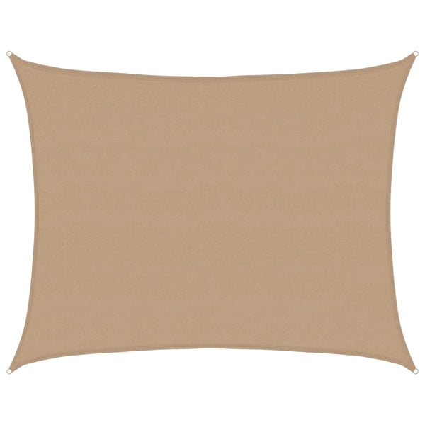 vidaXL Sun Shade Sail 160 g/m² Taupe 6x8 m HDPE