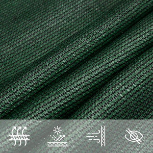 Sonnensegel 160 g/m² Dunkelgrün 2,5x2,5 m HDPE