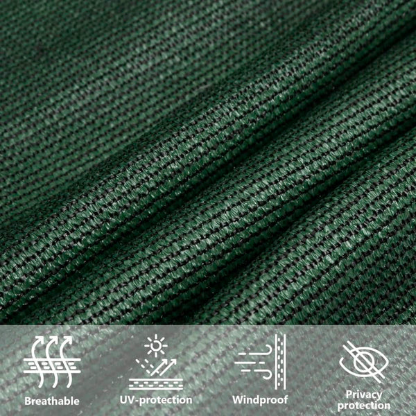 Sonnensegel 160 g/m² Dunkelgrün 2,5x2,5 m HDPE