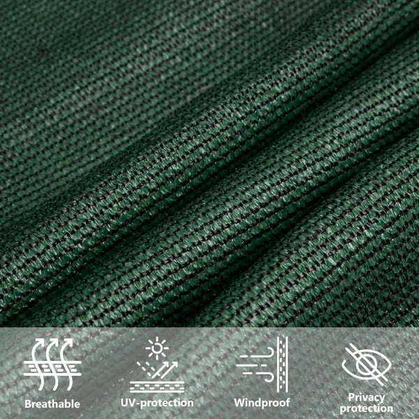 vidaXL HDPE Sun Shade Sail 160 g/m² Dark Green 2x3 m
