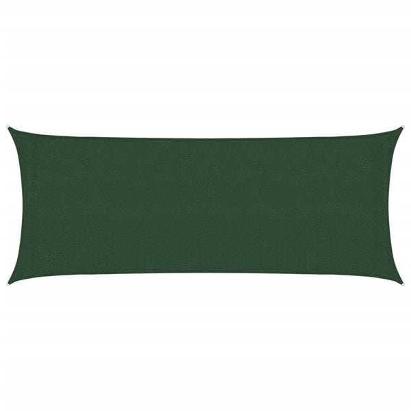 vidaXL Sun Shade Sail 160 g/m² Dark Green 2x4.5 m HDPE