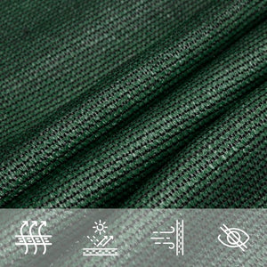vidaXL Sun Shade Sail 160 g/m² Dark Green 2x4.5 m HDPE
