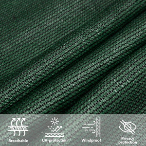 vidaXL Sun Shade Sail 160 g/m² Dark Green 3x4 m HDPE