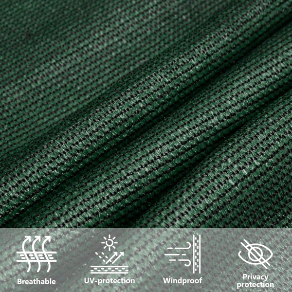 vidaXL Sun Shade Sail 160 g/m² Dark Green 3x4 m HDPE