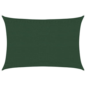 vidaXL HDPE Sun Shade Sail 160 gsm Dark Green 3.5x4.5 m
