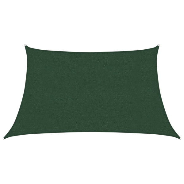 vidaXL HDPE Sun Shade Sail 160 g/m² Dark Green 3/4x2 m
