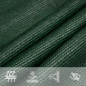 vidaXL HDPE Sun Shade Sail 160 g/m² Dark Green 3/4x2 m