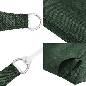 vidaXL HDPE Sun Shade Sail 160 g/m² Dark Green 3/4x2 m
