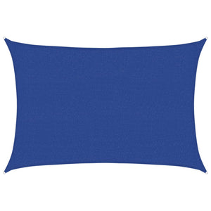 vidaXL Sun Shade Sail 160 g/m² Blue 2.5x4 m HDPE