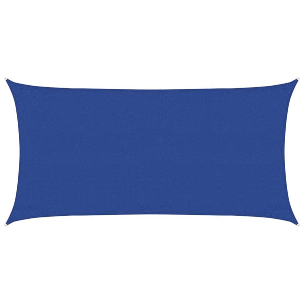 vidaXL Sun Shade Sail 160 g/m² Rectangular Blue 3x6 m HDPE