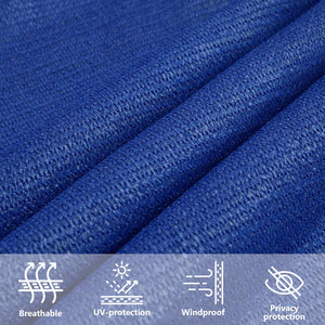 vidaXL Sun Shade Sail 160 g/m² Rectangular Blue 3.5x4.5 m HDPE