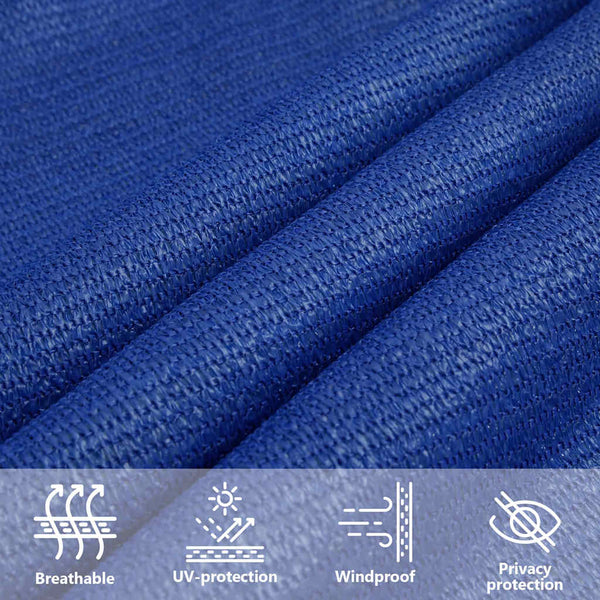 vidaXL Sun Shade Sail 160 g/m² Rectangular Blue 3.5x4.5 m HDPE