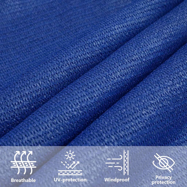 vidaXL Sun Shade Sail 160 g/m² Rectangular Blue 4x5 m HDPE