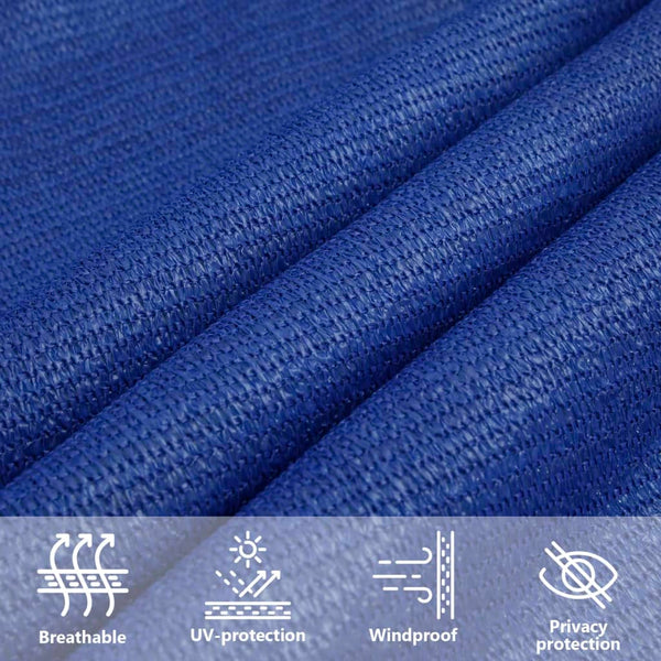 vidaXL Sun Shade Sail 160 g/m² Rectangular Blue 4x7 m HDPE