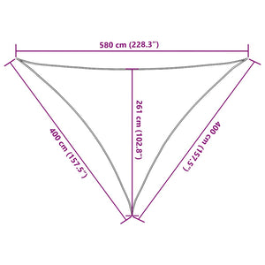 vidaXL Sun Shade Sail 160 g/m² Triangular Blue 4x4x5.8 m HDPE