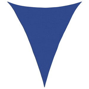 vidaXL HDPE Sun Shade Sail 160 g/m² Triangular Blue 4x5x5 m