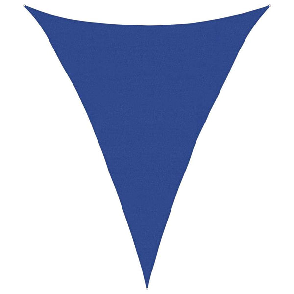 vidaXL HDPE Sun Shade Sail 160 g/m² Triangular Blue 4x5x5 m