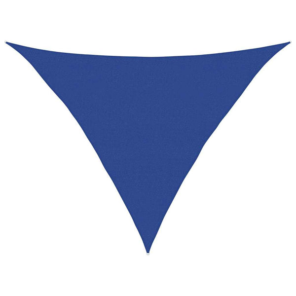 vidaXL Sun Shade Sail 160 g/m² Triangular Blue 5x5x6 m HDPE