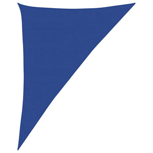 vidaXL Sun Shade Sail 160 g/m² Triangular Blue 4x5x6.8 m HDPE