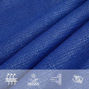 vidaXL Sun Shade Sail 160 g/m² Triangular Blue 4x5x6.8 m HDPE