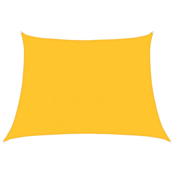 vidaXL Sun Shade Sail 160 g/m² Trapezoidal Yellow 4/5x3 m HDPE