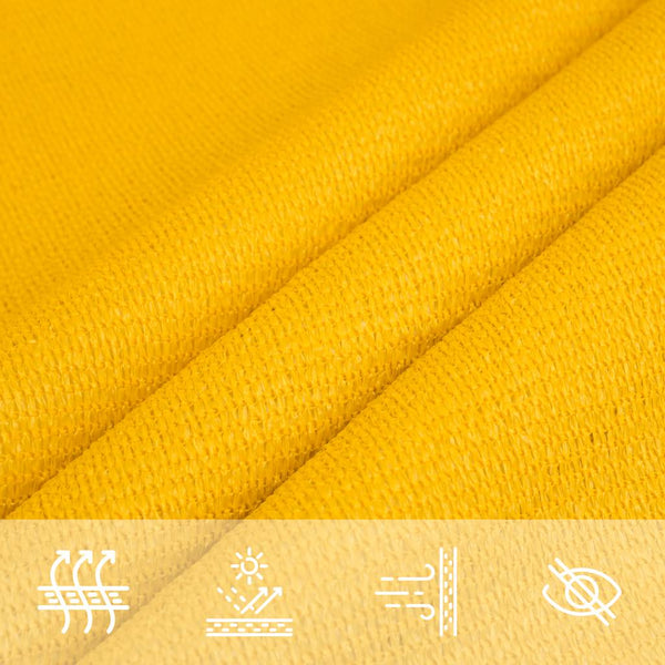 vidaXL Sun Shade Sail 160 g/m² Trapezoidal Yellow 4/5x3 m HDPE