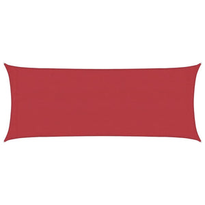 vidaXL Sun Shade Sail 160 g/m² Red 2x5 m HDPE
