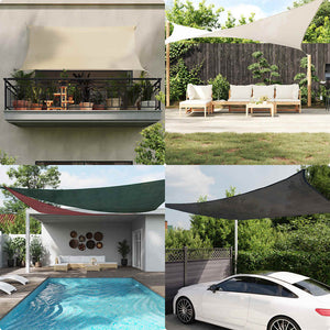 vidaXL Sun Shade Sail 160 g/m² Red 2x5 m HDPE