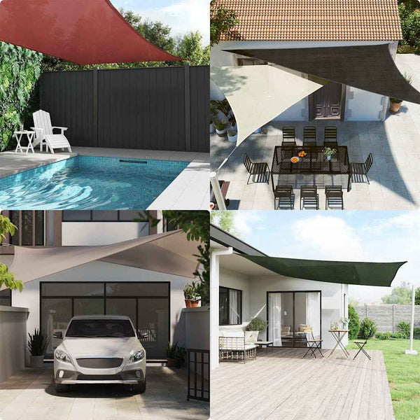 vidaXL Sun Shade Sail 160 g/m² Red 3x4.5 m HDPE