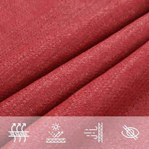 vidaXL Sun Shade Sail 160 g/m² Red 3.5x3.5x4.9 m HDPE