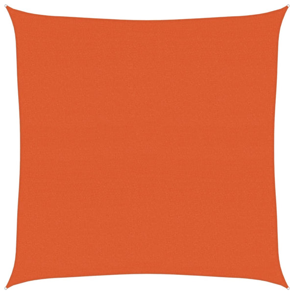 vidaXL Sun Shade Sail 160 g/m² Square Orange 6x6 m HDPE