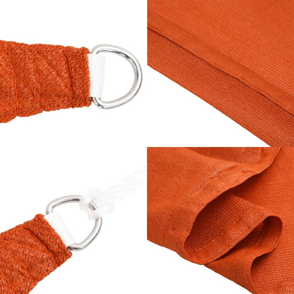 vidaXL Sun Shade Sail 160 g/m² Square Orange 6x6 m HDPE