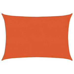 vidaXL HDPE Sun Shade Sail 160 g/m² Orange 2x2.5 m