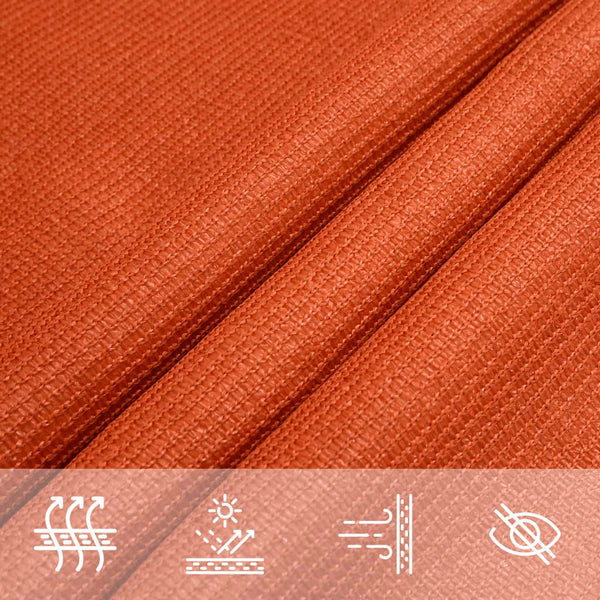 vidaXL HDPE Sun Shade Sail 160 g/m² Orange 2x2.5 m