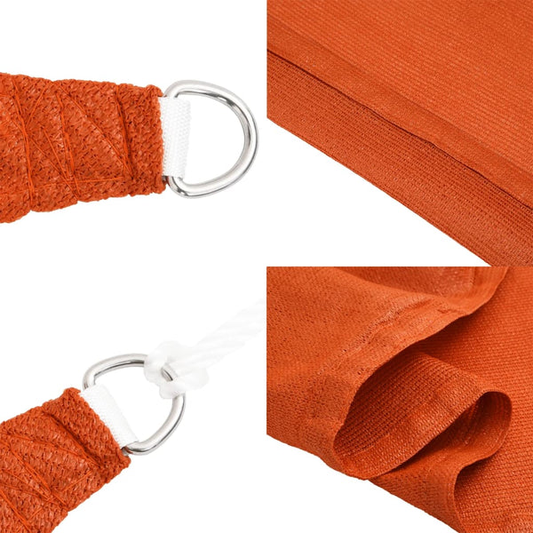 vidaXL HDPE Sun Shade Sail 160 g/m² Orange 2x2.5 m