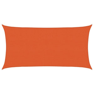vidaXL Sun Shade Sail 160 g/m² Orange 2x3.5 m HDPE