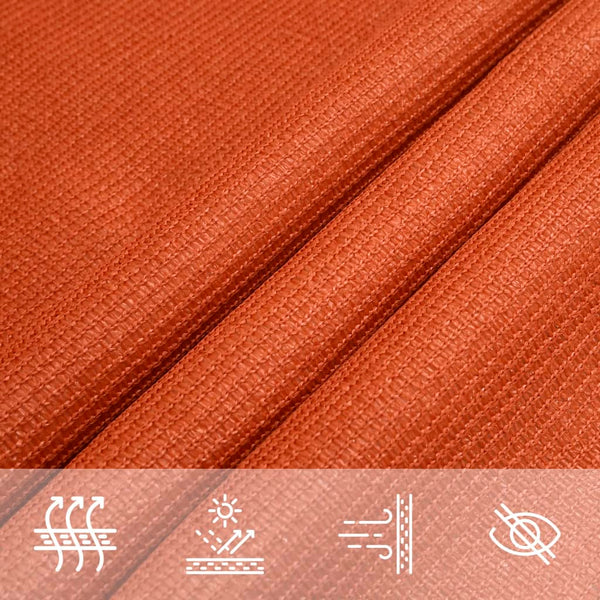 vidaXL Sun Shade Sail 160 g/m² Orange 2x3.5 m HDPE