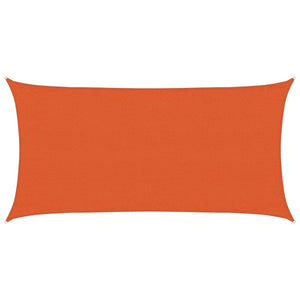 Sonnensegel 160 g/m² Rechteckig Orange 3x6 m HDPE