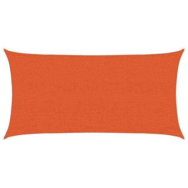 Sonnensegel 160 g/m² Rechteckig Orange 3x6 m HDPE
