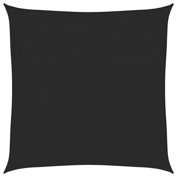 vidaXL Sun Sail 160 g/m² Black 3.6x3.6 m HDPE