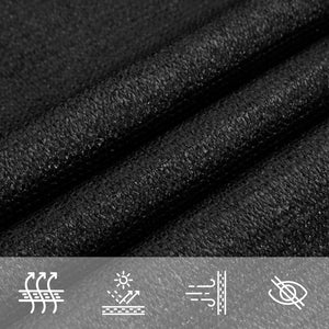 vidaXL Sun Sail 160 g/m² Black 3.6x3.6 m HDPE
