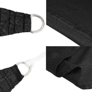 vidaXL Shade Sail 160 g/m² Black 2.5x2.5x3.5 m HDPE