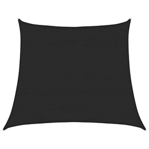 vidaXL Sun Shade Sail 160 g/m² Trapezoidal Black 4/5x4 m HDPE