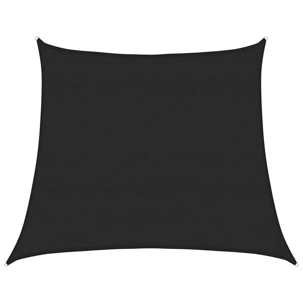 vidaXL Sun Shade Sail 160 g/m² Trapezoidal Black 4/5x4 m HDPE