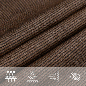 vidaXL Sun Shade Sail 160 g/m² Brown 3.6x3.6 m HDPE