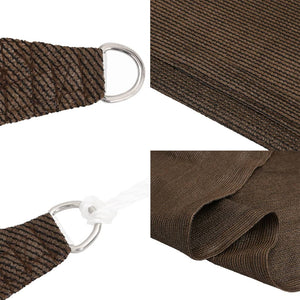 vidaXL Sun Shade Sail 160 g/m² Brown 3.5x5 m HDPE