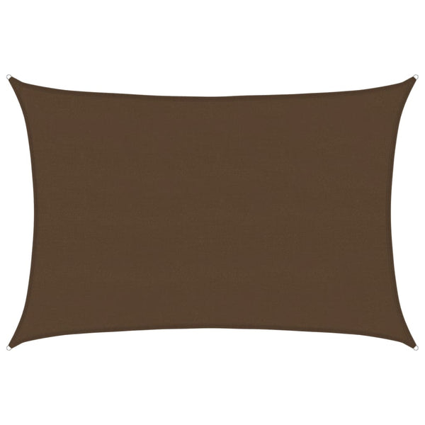 vidaXL Sun Shade Sail 160 g/m² Brown 5x6 m HDPE